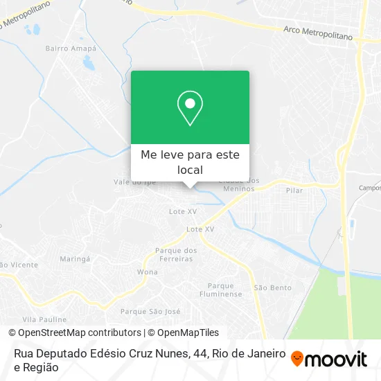 Rua Deputado Edésio Cruz Nunes, 44 mapa