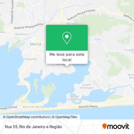 Rua 55 mapa