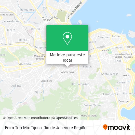 Feira Top Mix Tijuca mapa
