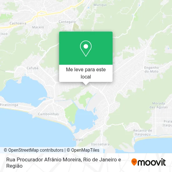 Rua Procurador Afrânio Moreira mapa