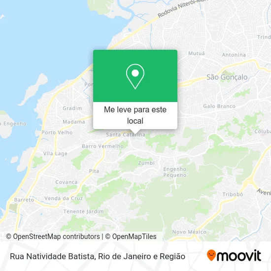 Rua Natividade Batista mapa