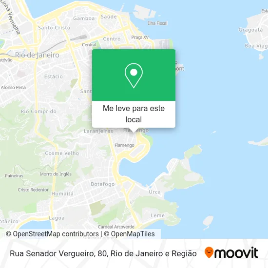Rua Senador Vergueiro, 80 mapa