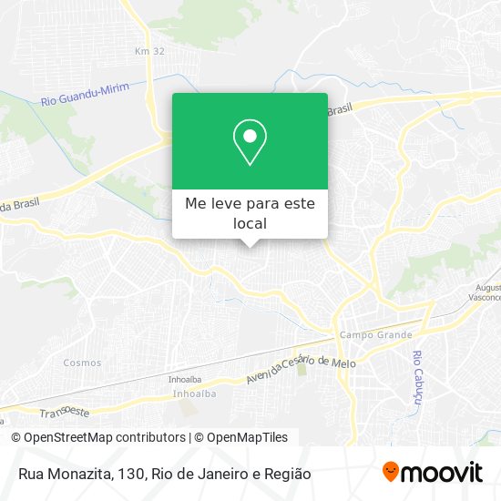 Rua Monazita, 130 mapa