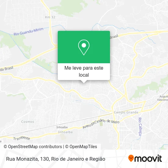 Rua Monazita, 130 mapa