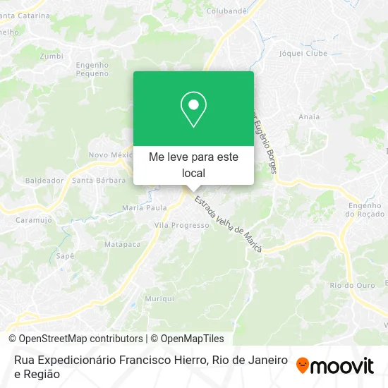 Rua Expedicionário Francisco Hierro mapa