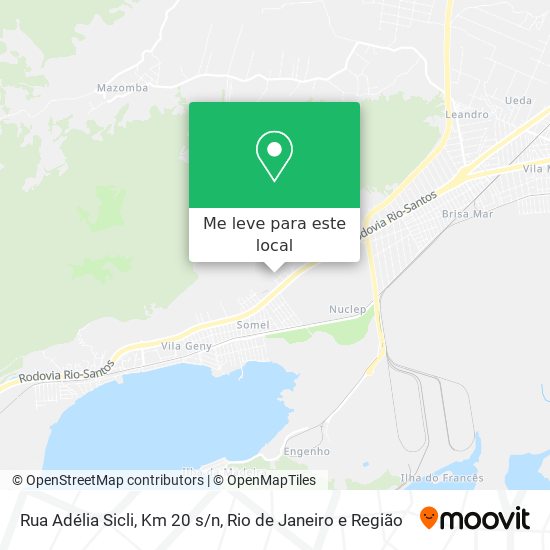 Rua Adélia Sicli, Km 20 s/n mapa