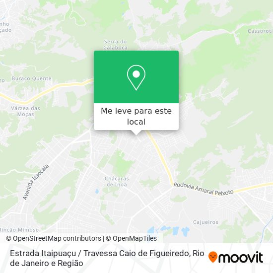 Estrada Itaipuaçu / Travessa Caio de Figueiredo mapa