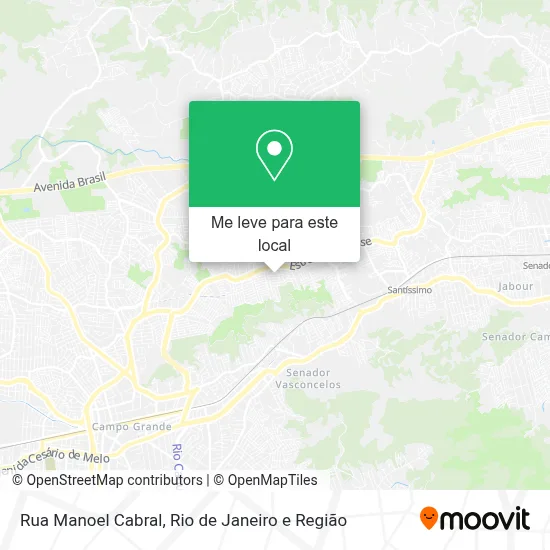 Rua Manoel Cabral mapa