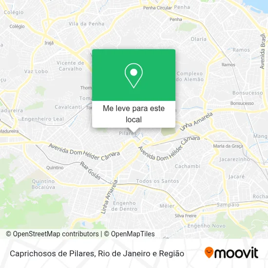 Caprichosos de Pilares mapa