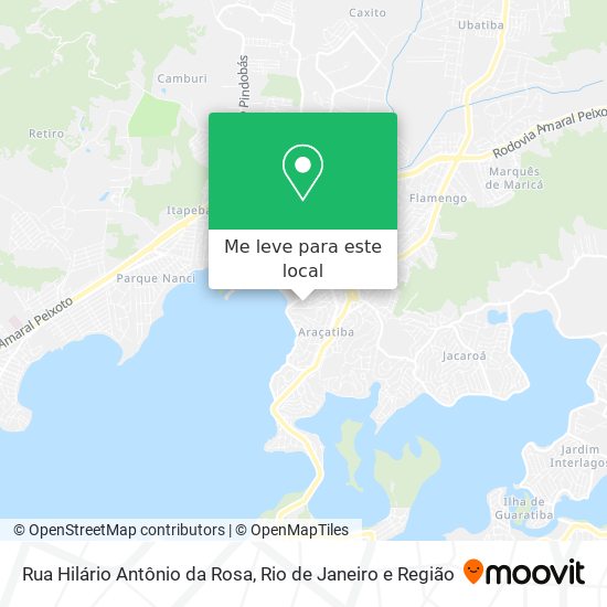 Rua Hilário Antônio da Rosa mapa