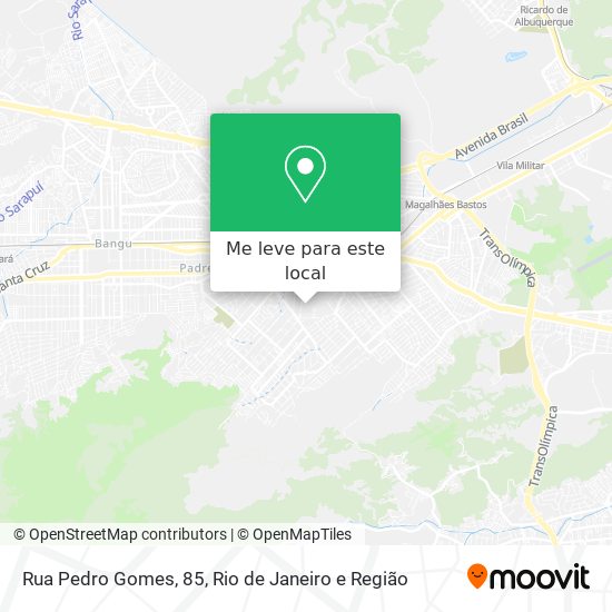Rua Pedro Gomes, 85 mapa