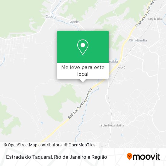 Estrada do Taquaral mapa