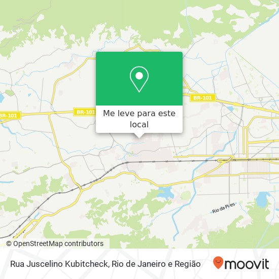 Rua Juscelino Kubitcheck mapa