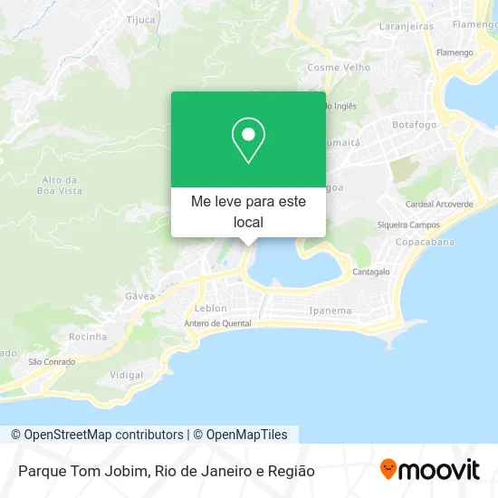Parque Tom Jobim mapa