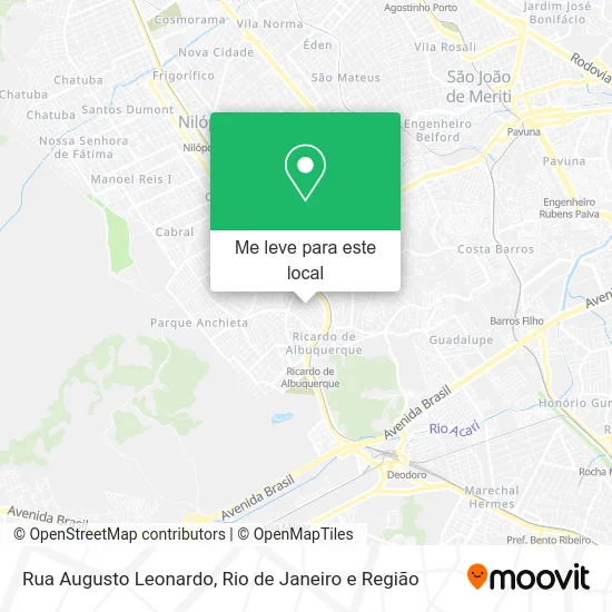 Rua Augusto Leonardo mapa