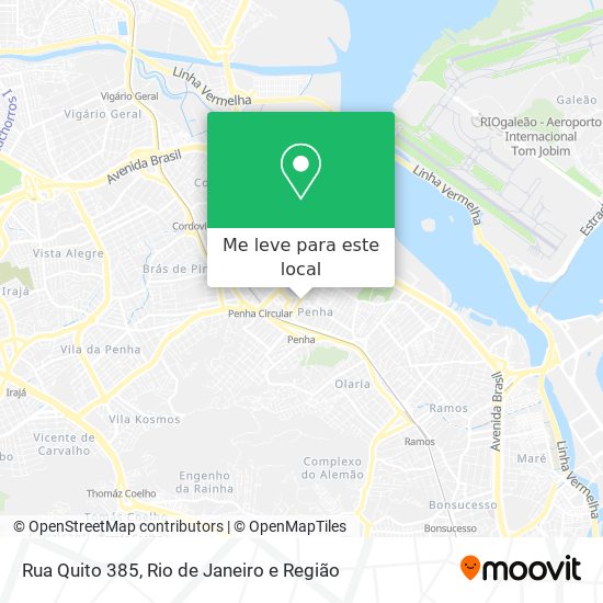 Rua Quito 385 mapa