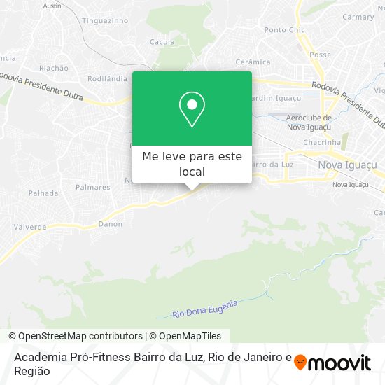 Academia Pró-Fitness Bairro da Luz mapa