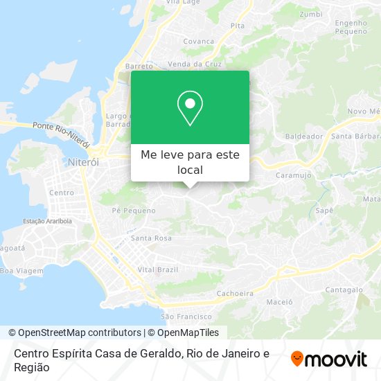 Centro Espírita Casa de Geraldo mapa