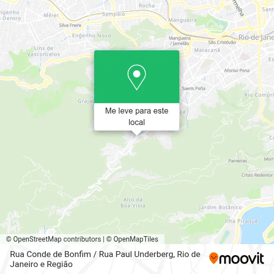 Rua Conde de Bonfim / Rua Paul Underberg mapa