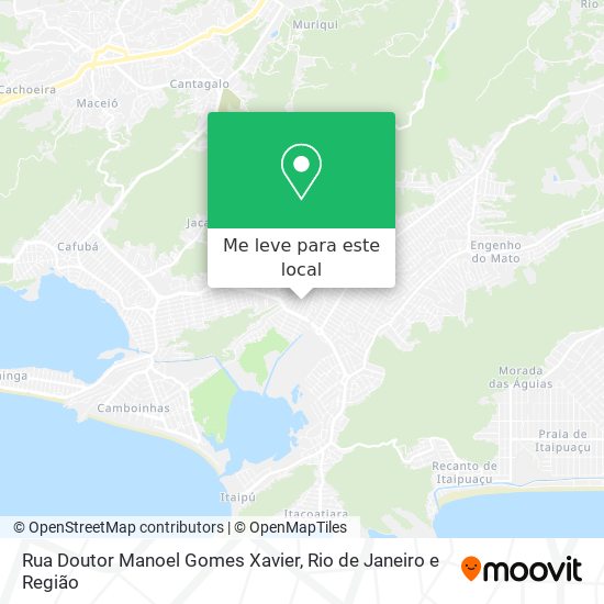 Rua Doutor Manoel Gomes Xavier mapa