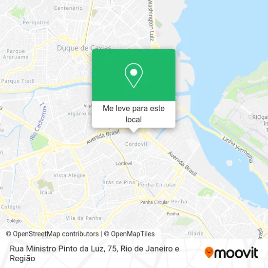Rua Ministro Pinto da Luz, 75 mapa