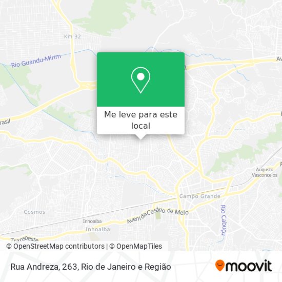 Rua Andreza, 263 mapa