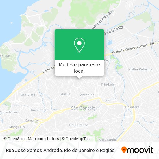 Rua José Santos Andrade mapa