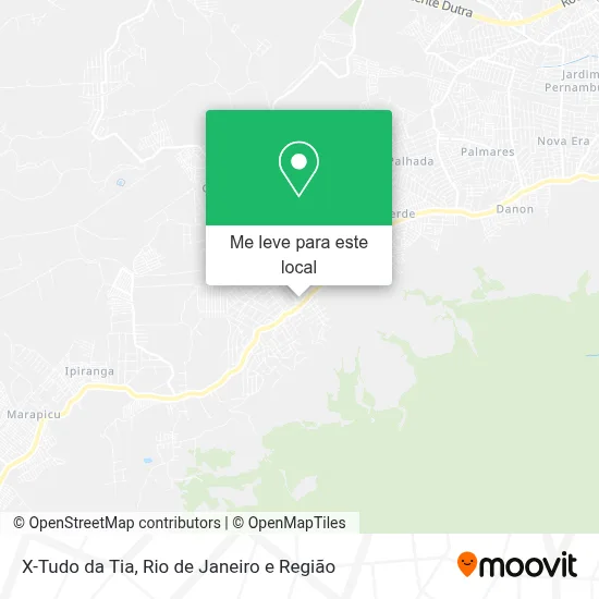 X-Tudo da Tia mapa