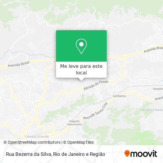 Rua Bezerra da Silva mapa