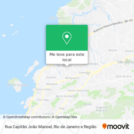 Rua Capitão João Manoel mapa