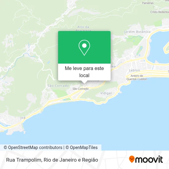 Rua Trampolim mapa