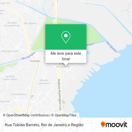 Rua Tobias Barreto mapa