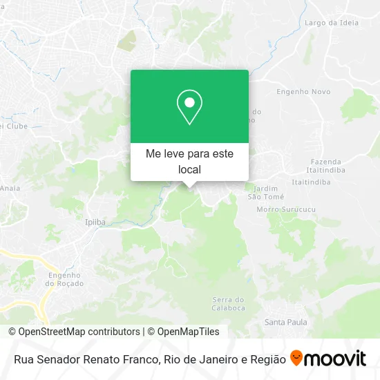 Rua Senador Renato Franco mapa
