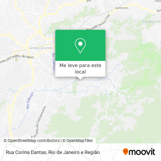 Rua Corina Dantas mapa