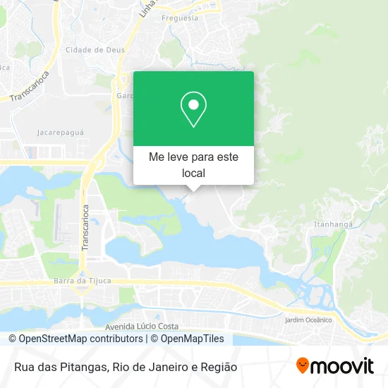 Rua das Pitangas mapa