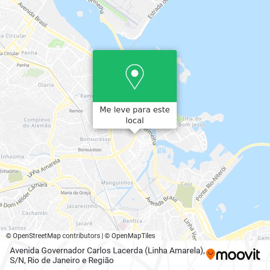 Avenida Governador Carlos Lacerda (Linha Amarela), S / N mapa