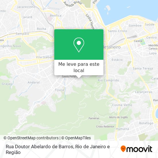 Rua Doutor Abelardo de Barros mapa