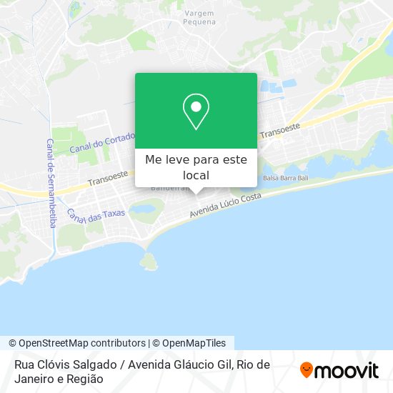 Rua Clóvis Salgado / Avenida Gláucio Gil mapa