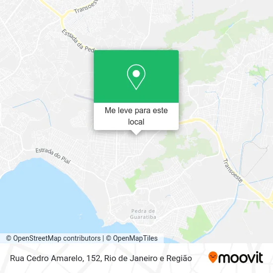 Rua Cedro Amarelo, 152 mapa