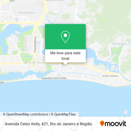 Avenida Celso Kelly, 421 mapa