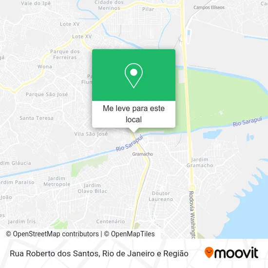 Rua Roberto dos Santos mapa