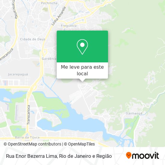 Rua Enor Bezerra Lima mapa