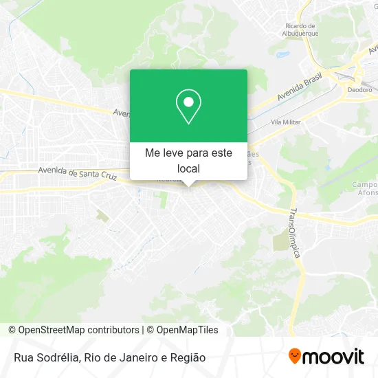 Rua Sodrélia mapa