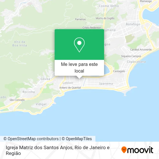 Igreja Matriz dos Santos Anjos mapa