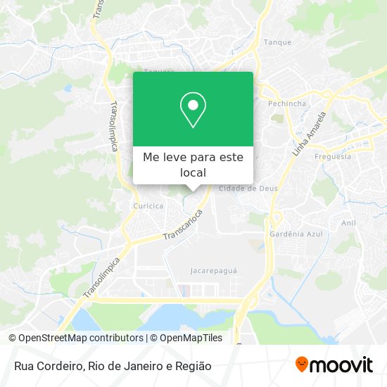 Rua Cordeiro mapa