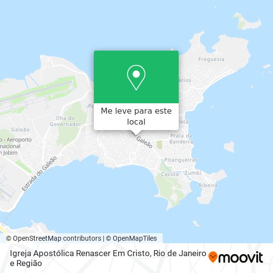 Igreja Apostólica Renascer Em Cristo mapa