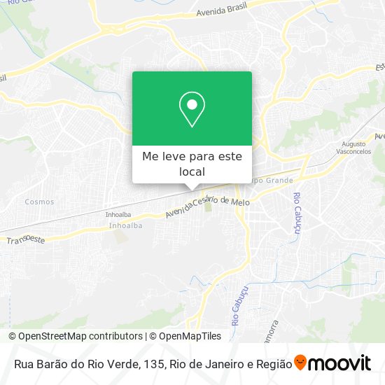Rua Barão do Rio Verde, 135 mapa