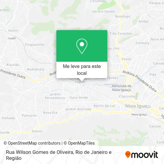 Rua Wilson Gomes de Oliveira mapa