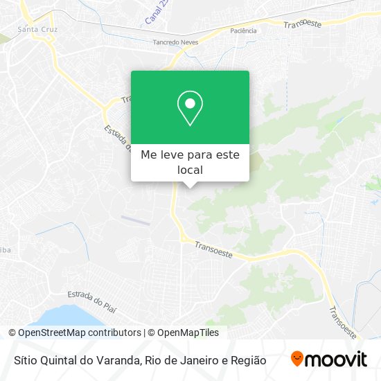 Sítio Quintal do Varanda mapa