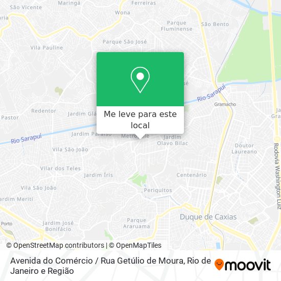Avenida do Comércio / Rua Getúlio de Moura mapa